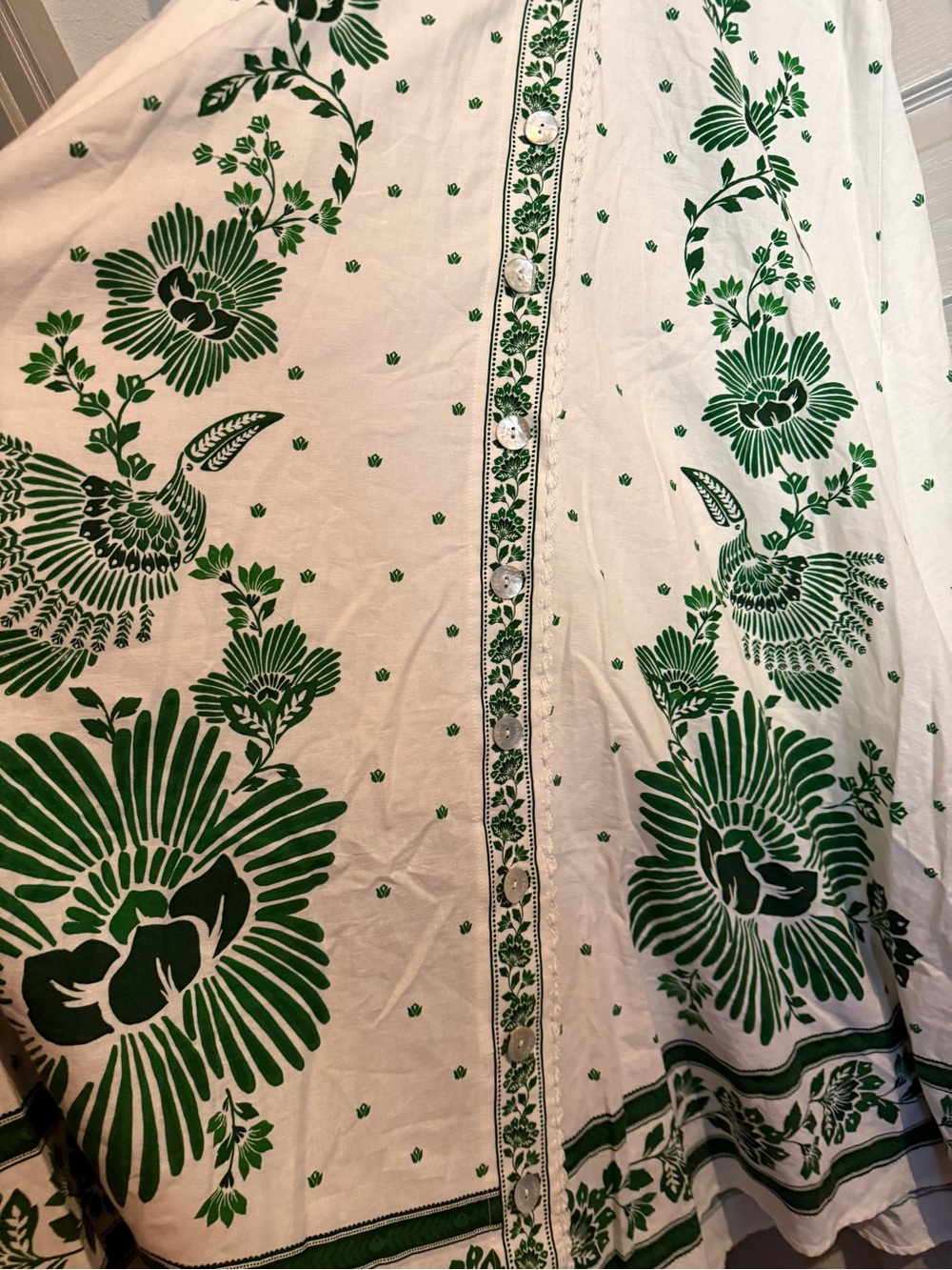 Farm Rio Forest soul off white maxi dress large - Picture 6 of 13